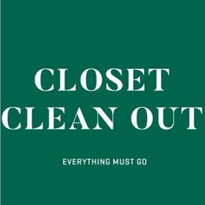 Closet clean out! All reasonable offers will be accepted!